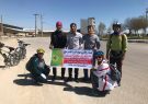 رکابزنی 100 کیلومتری دوچرخه سواران گچسارانی جهت حمایت از کادر بهداشت درمان شهرستان باشت و خانه بهداشت شاه بهرام