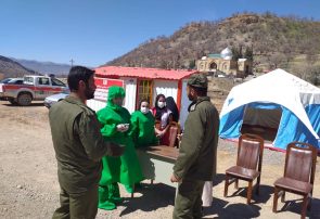 راه اندازی کمپ غربالگری ویروس کرونا در ورودی یاسوج