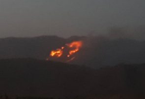مصدومیت 3 نفر در عملیات اطفای حریق کوه خائیز