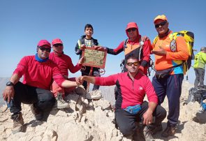 گزارش صعود گروه کوهنوردی یاران کوهستان شهرستان چرام به بام استان لرستان قله سنبران به ارتفاع ۴۱۵۰متر( طرح سیمرغ)