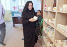 گزارش تصویری از دیدار رئیس بهزیستی شهرستان لنده از نمایشگاه دست ساخته های بچه های آسمان