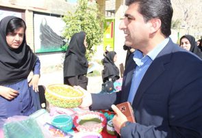 بازدید فرماندار و مدیر آموزش‌ وپرورش از نمایشگاه دست‌ساخته‌های دختران هنرستان آفرینش لنده+تصاویر