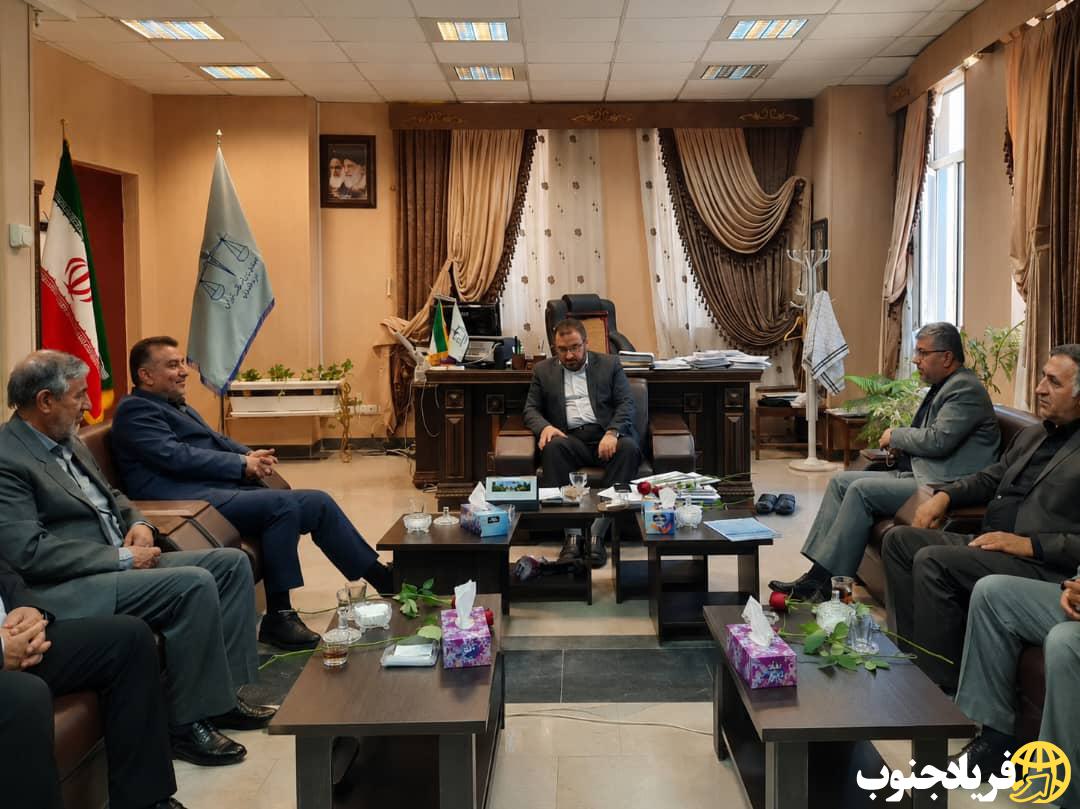 دیدار محمد بهرامی با رئیس‌کل دادگستری و دادستان مرکز استان در هفته قوه قضائیه