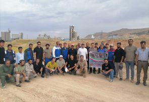 همایش پیاده‌ روی کارکنان کارخانه سیمان مارگون