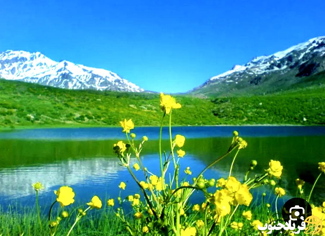 تفرجگاه «کوه‌گل» شهر  سی سخت یاسوج. توام با تجربه آرامش و ترنم صدای آب