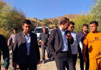 روز پرکار فرماندار دنا با بازدید میدانی از پروژه‌های زیرساختی