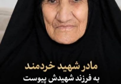 مادر شهید امانی خردمندنژاد به فرزند شهیدش پیوست